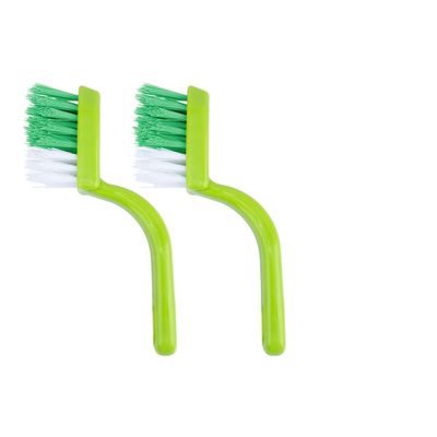 Balacoo 2pcs Household Cleaning Brush Set for Tile, Sink, Floor and Wall with Sturdy Plastic Bristles, Small Multi-Purpose Dust Removal Tools for Home Cleaning Random Color