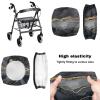 Maiyoinou Marble Walker Seat Cover for Women Sprits Rollator Seat &Back Rest Covers for Seniors in Assisted Living Gray Gold Storage Bags for Rollator Walkers 3 Pieces view 2