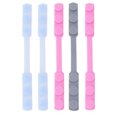 Didiseaon Silicone Mask Ear Saver Extender 5pcs Set Adjustable Reusable Ear Strap Hooks for Comfortable Mask Wearing to Prevent and Pressure Random Color