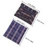 Alasum Wheelchair Cushion and Backrest Set 2pcs Plaid Oxford Fabric Breathable Pressure Relief Seat Pad Sturdy Soft Support for Mobility Aid Users view 2
