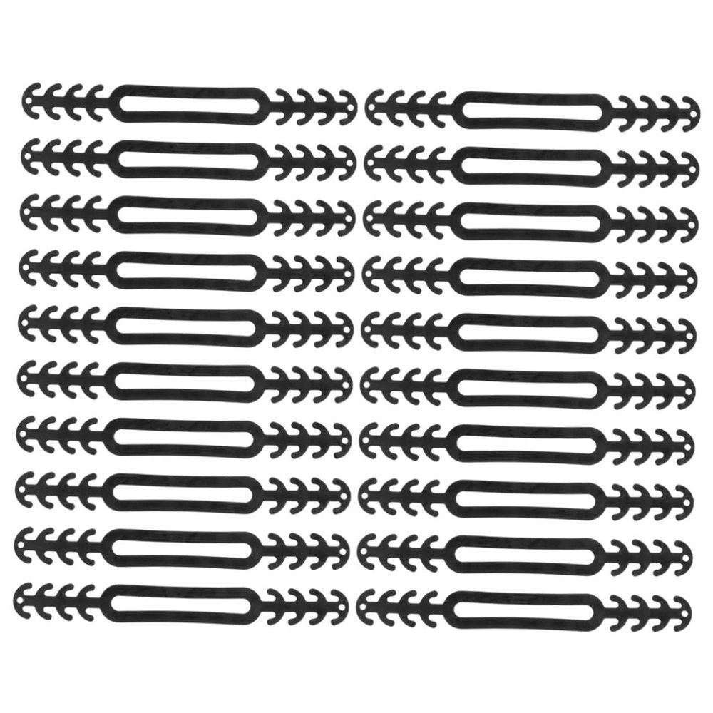 DEARMAMY 20pcs Mask Extension Rope Ear Hook Buckle Soft Adjustable Ear Strap for Face Masks Relieving Pressure Suitable for Outdoor Sports and Daily Use