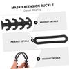 DEARMAMY 20pcs Mask Extension Rope Ear Hook Buckle Soft Adjustable Ear Strap for Face Masks Relieving Pressure Suitable for Outdoor Sports and Daily Use view 3
