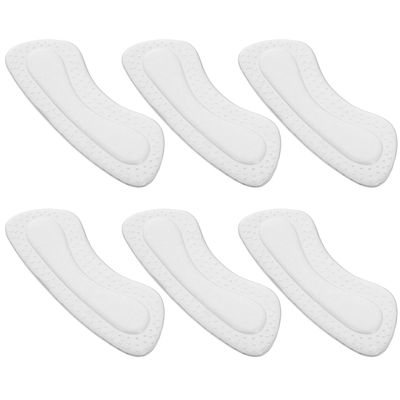 KALLORY 6pcs Gel Heel Cushion Pads for High Heels Soft Self-Adhesive Back Protector Inserts Prevent Slip and Reduce Foot for Women