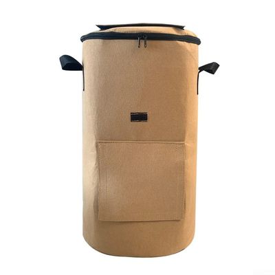 Eco Friendly Non Woven Compost Bag For Leaf And Organic Waste Featuring Probiotic Fermentation To Improve Composting Speed And Durability(Camel Color)