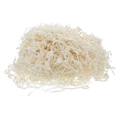 Ciieeo Crinkle Cut Raffia Paper Shred Filler 1kg Creamy Shredded Paper for Box Filling Basket Supplies Decorative Packing Filler for Wrapping and Party Decorations