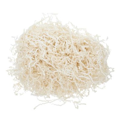 Anneome Crinkle Cut Paper Shred Filler 1kg Ivory Raffia Paper Basket Filling Packaging Filler for Boxes Wedding Party Decorative Filling