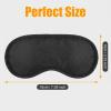 300 Pcs Eye Mask Sleeping Blindfold Eye Cover with Adjustable Strap for Games Party Team Building Travel Individually Wrapped Sleep Mask for Women Men Birthday Graduation Dad Mon Gifts(Black) view 2