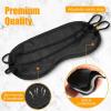 300 Pcs Eye Mask Sleeping Blindfold Eye Cover with Adjustable Strap for Games Party Team Building Travel Individually Wrapped Sleep Mask for Women Men Birthday Graduation Dad Mon Gifts(Black) view 3