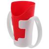 BETOOKY Nose Cutout Drinking Cup for Seniors with Non-slip Tumbler Base, Spill-proof Independent Drinking Aid for Elderly Patients and Disabled Adults, Red Cup with Holder for Safe view 1