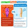 Dr. Noah Microplastic-Free Bamboo Baby Toothbrush | Dentist Designed | 656 Substances Safety Tested | BPA, PFAS & Phthalate Free | 6-Pack | Soft Bristles | Infant to Toddler, 6-12 Months, Age 2-4 Kids view 3