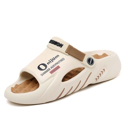 Lnistride Acupuncture Point Massage Slippers for Men and Women | Reflexology Sandals | Relieve Plantar Fasciitis,Acupuncture Slippers Beige 38-39
