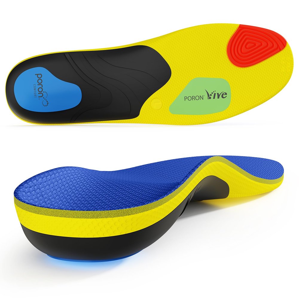 2026 Heavy Duty Support Pain Relief Orthotics - 250+ lbs Plantar Fasciitis High Arch Support Insoles for Men Women, Flat Feet Orthotic Insert, Work Boot Shoe Insole, Absorb Shock with Every Step