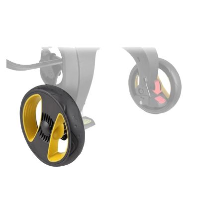 1 Pair Stroller Wheels Replacement, Front or Rear Wheel Compatible with DOONA 4-in-1 Car Seat, Heavy-Duty Baby Pushchair Repair Parts(Rear Wheel)