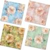 Retro Floral Guest Napkins - 50Pcs, 2Ply, 6.5 x 6.5 Inches view 1