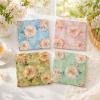 Retro Floral Guest Napkins - 50Pcs, 2Ply, 6.5 x 6.5 Inches view 2