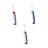 CHICAMPERA Manual Toothbrush 3pcs Set with Extra Soft Bristles, Cartoon Design, for Age 3-12, Oral Care Teeth Cleaning Brush for Boys and Random Color