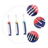 CHICAMPERA Manual Toothbrush 3pcs Set with Extra Soft Bristles, Cartoon Design, for Age 3-12, Oral Care Teeth Cleaning Brush for Boys and Random Color view 3