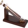 AFLEPCBRQ Handmade Glass Cigar Humidor SetExquisite Base & Wooden Plug, Cigar Incense Glass Tube Set, Humidity Control view 1