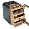 Cedar Wood Cigar Humidor Cabinet with Digital Hygrometer, Silent Temperature Control & Sunroof, Ideal for Cigar Storage & Preservation (3-Drawer) view 1