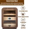 Cedar Wood Cigar Humidor Cabinet with Digital Hygrometer, Silent Temperature Control & Sunroof, Ideal for Cigar Storage & Preservation (3-Drawer) view 4