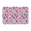 Boho Ombre Floral Botanical Purple Bath Mat Diatomaceous Quick Drying Shower Mat Non-Slip Super Absorbent Mat 24''x16'' view 1