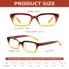 JOLISU 5 Pack Reading Glasses For Women,Blue Light Blocking Computer Reader Spring Hinge Eyeglasses +1.50 view 2
