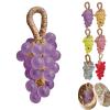 Jiaohua Grapes Soap, Grapes Soap on a Rope, Natural Grape Extract Bar Soap, Handmade Cluster Shaped Soaps, DIY Exquisite Home Decor, for Hands & Body With Box (Purple) view 1