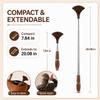Extendable Back Scratcher with Flexible Claw Head, Non-Slip Grip, 20.08 in view 2