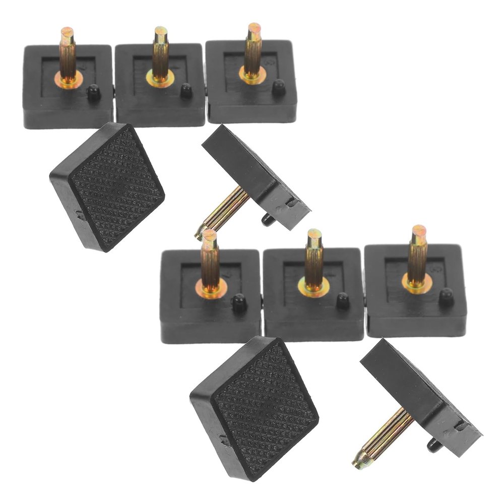 10 Pairs Heel Replacement Tips Square Shaped Trendy Design Versatile Use for Various Outfits Shoe Repairing
