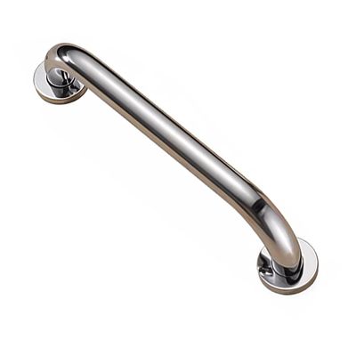 TenNuoDa Brass Shower Grab Bar, Gold Anti-Slip Bathroom Safety Grab Bar, Sturdy Handrail for Elderly Seniors Handicap, Armrest Support Assist Grip for Shower Tub Toilet(Size:17-Inch,Color:Silver)