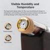 Cigar Infuser & Aging Kit with Temperature & Humidity Monitor - 5-7 Day Display, Wooden Tasting Station, 5/10 Tube Options - Perfect for Cigar Aficionados view 2