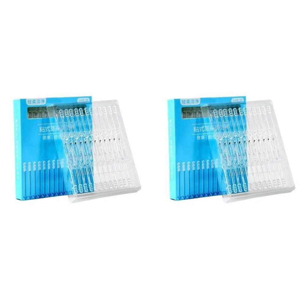 48 Pieces Sticky Ear Cleaning Sticks, Ear Wax Removal Tool, Sticky Ears Cleaners for Adults, 2026 Upgraded Reusable Soft, Portable Ears Pick for Adults Grooming Health Care Travel Home