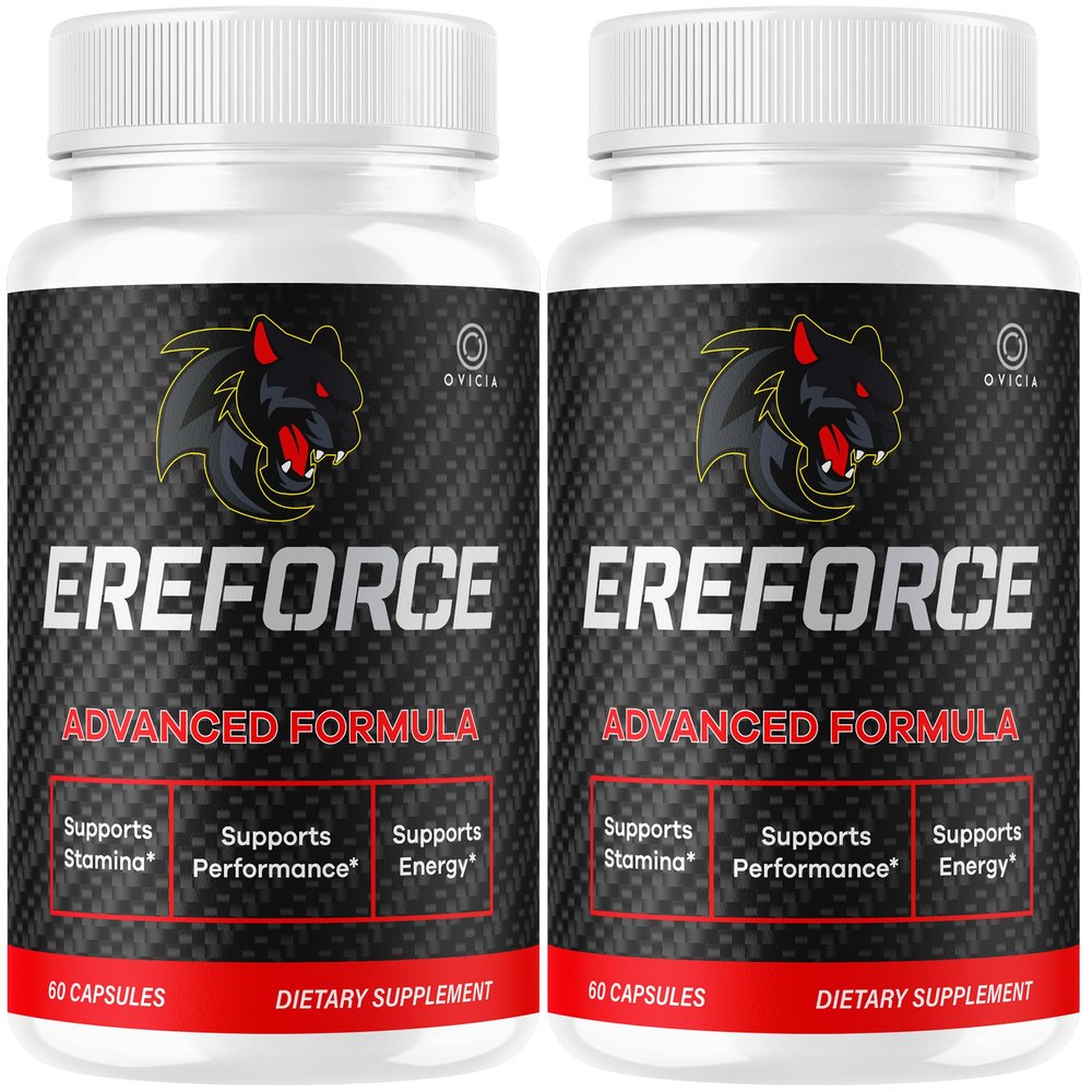 (2 Pack) Ereforce - Ereforce Capsules Premium All Natural Maximum Strength Premium Daily Pills Advanced Support Formula Reviews Vitamins for Health and General Wellness, 120 Capsules for 2 Months