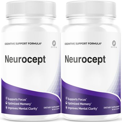 (2 Pack) Neurocept - Neurocept Capsules Memory Advanced Formula Brain Support Premium Pills Maximum Strength All Natural Daily Vitamins for Health and Wellness Reviews, 120 Capsules for 2 Months
