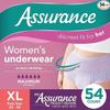 Assurance Women's Incontinence & Postpartum Underwear, XL, Maximum Absorbency-(54 Count) view 1