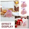Anneome 50pcs Hollow Rose Flower Wedding Favor Boxes with Ribbons, Glitter Pink Candy and Chocolate Boxes for Wedding Party, Shower, Birthday Celebration view 3