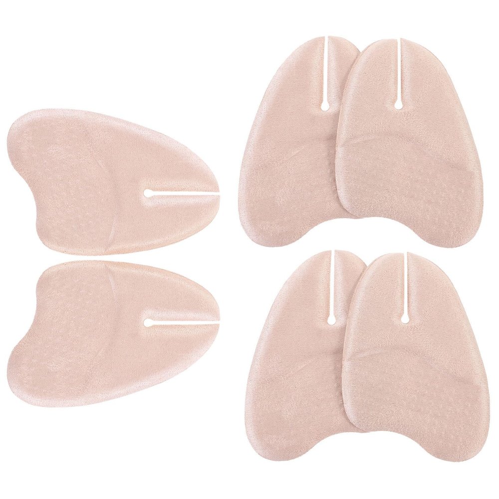 ULTECHNOVO 3 Pairs Metatarsal Pads for Womens Sandals, Adhesive Ball of Foot Cushions, Velvet Fabric Forefoot Shoe Inserts for Flip-Flops, Shock Absorbing Toe Protectors