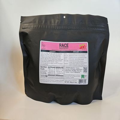 pep sport nutrition Race Raspberry Powder | High Carb & Easy to Digest Electrolyte Drink Mix | Energy Drink Powder | Organic Food, Long Lasting Energy for Running, Cycling & Training - 24 Servings