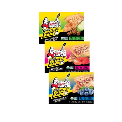 Dave's Killer Bread Blueberry, Apple & Strawberry BREAKFAST BARS, 5 CT (Variety Pack)
