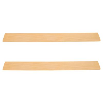 LOLIPPYY Wooden Threshold Ramp 2pcs for Wheelchairs and Robot Vacuums, Heavy Duty Indoor Slope Pad 50x5x1cm, Entry Ramp for Mobility Scooters and Sweeping Robots in Home and Office