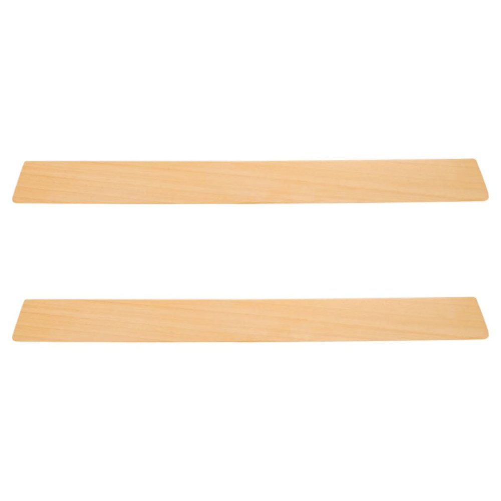 LOLIPPYY Wooden Threshold Ramp 2pcs for Wheelchairs and Robot Vacuums, Heavy Duty Indoor Slope Pad 50x5x1cm, Entry Ramp for Mobility Scooters and Sweeping Robots in Home and Office