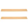 LOLIPPYY Wooden Threshold Ramp 2pcs for Wheelchairs and Robot Vacuums, Heavy Duty Indoor Slope Pad 50x5x1cm, Entry Ramp for Mobility Scooters and Sweeping Robots in Home and Office view 1