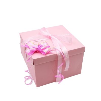 Snacko Elegant DIY Surprise Gift Box for Birthdays, Weddings, and Valentine's Day - Perfect for Special Occasions(Pink)
