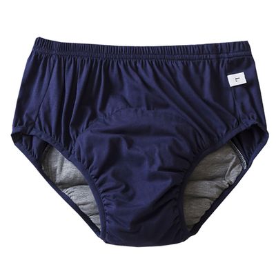 QinCiao Unisex Leak Proof Underwear Adult Diaper Cover for Incontinence Washable Diaper Cover Costume Dark Blue X-Large