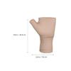 GLEAVI Fingerless Arthritis Compression Gloves with Level 2 Elastic Wrist Support, Skin Tone, Small Non-slip Relief Gloves for Hand, Suitable for Sports and Daily Use view 2