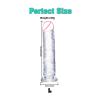 Clear Soft Gel Massager for Women Suction Cup Base Multiple Waterproof view 2