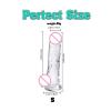 Clear Soft Gel Massager for Women Suction Cup Base Multiple Waterproof view 2
