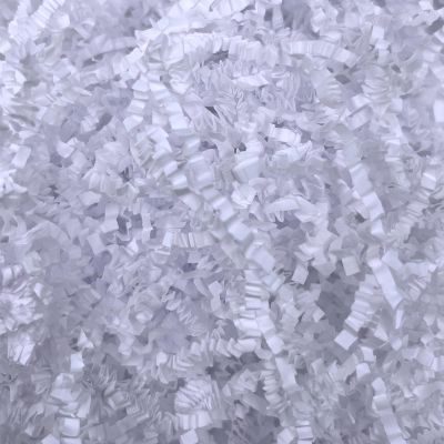 Zankubom White Crinkle Cut Paper Shred Filler for Gift Wrapping | 10 LB Basket Fillers for Easter, Birthday, Wedding, Christmas Party Decorations | Shredded Paper Pack Supplies