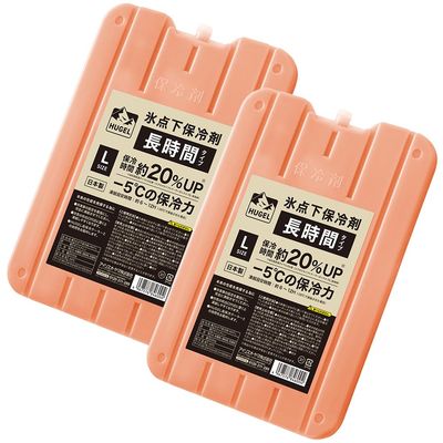 Iris Ohyama Hugel Subfreezing Ice Packs, Long Type, Large Size, Set of 2