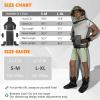 IC ICLOVER Mosquito Jacket, Bug Jacket with Hood, Pants, Mitts & Socks for Men Women, Mosquito Net Suit for Gardening Fishing Outdoor Full Body Protection from Fly Insets No-See-Ums Bugs (S/M) view 2